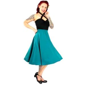Steady Pocket High Waist Thrills Skirt in Turquoise